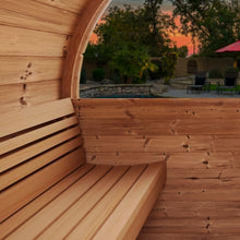 Load image into Gallery viewer, SaunaLife E8W 6 Person Barrel Sauna Panoramic Window