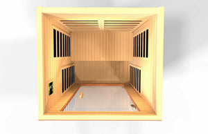 Dynamic Saunas Avila Low EMF Infrared Sauna DYN-6103-01 Top View