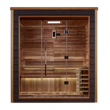 Load image into Gallery viewer, Golden Designs Drammen 3 Person Traditional Sauna Straight Ahead