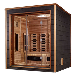 Golden Designs Visby 3 Person Outdoor Hybrid Sauna