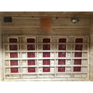Load image into Gallery viewer, Interior of SunRay Saunas Cayenne Outdoor Infrared Sauna