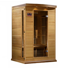 Load image into Gallery viewer, Maxxus Saunas 2 Person Low EMF FAR Infrared Canadian Red Cedar Sauna MX-K206-01 CED