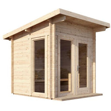 Load image into Gallery viewer, SaunaLife G4 Traditional Outdoor Sauna Side View 1