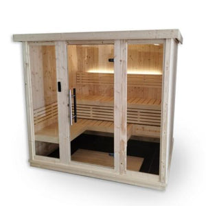 SaunaLife Model X7 6 Person Indoor Traditional Sauna Exterior 2