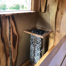 Load image into Gallery viewer, Huum Steel Electric Sauna Heater in a sauna 2